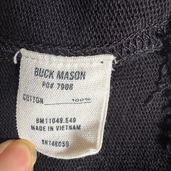 BUCK MASON Field-Spec Heavy Cotton Classic Tee – Black (Size S) - Picture 11 of 13